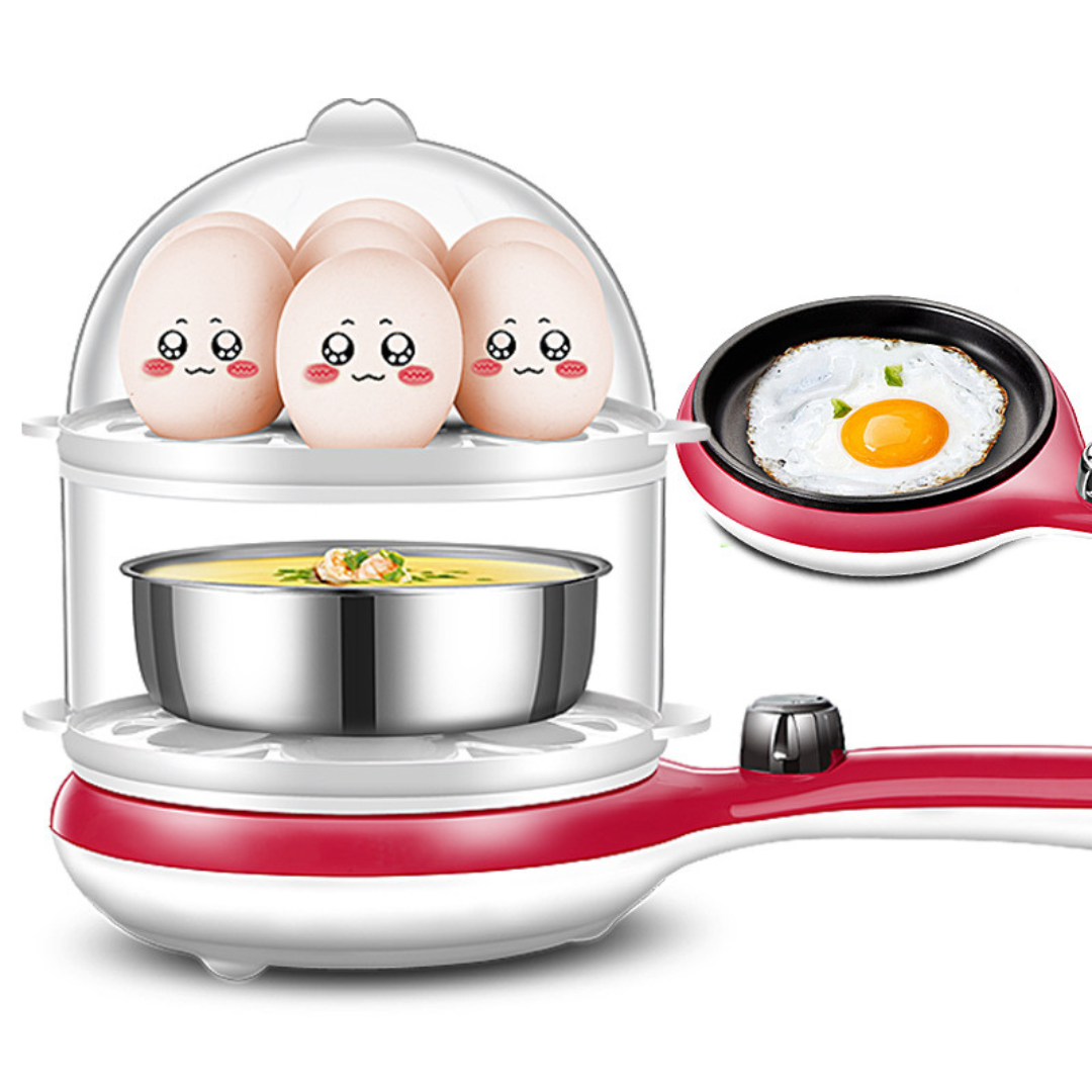 PACK DÚO MULTIFUNCIÓN: Cocedor de huevos multifuncion + Deshilachador - M0277