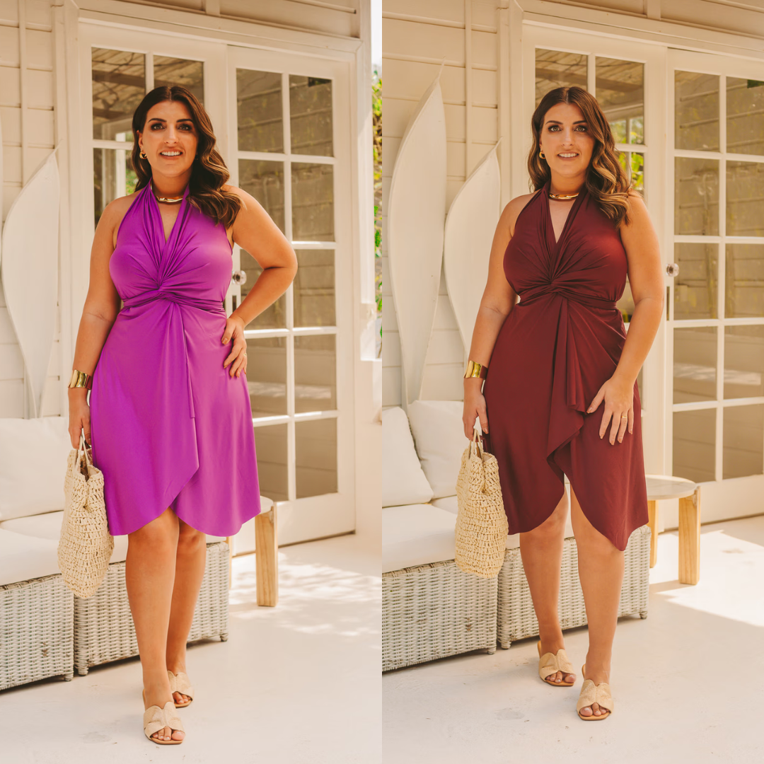 VESTIDO MULTIFUNCIONAL Y TRANSFORMABLE 10 ESTILOS EN 1 - L049
