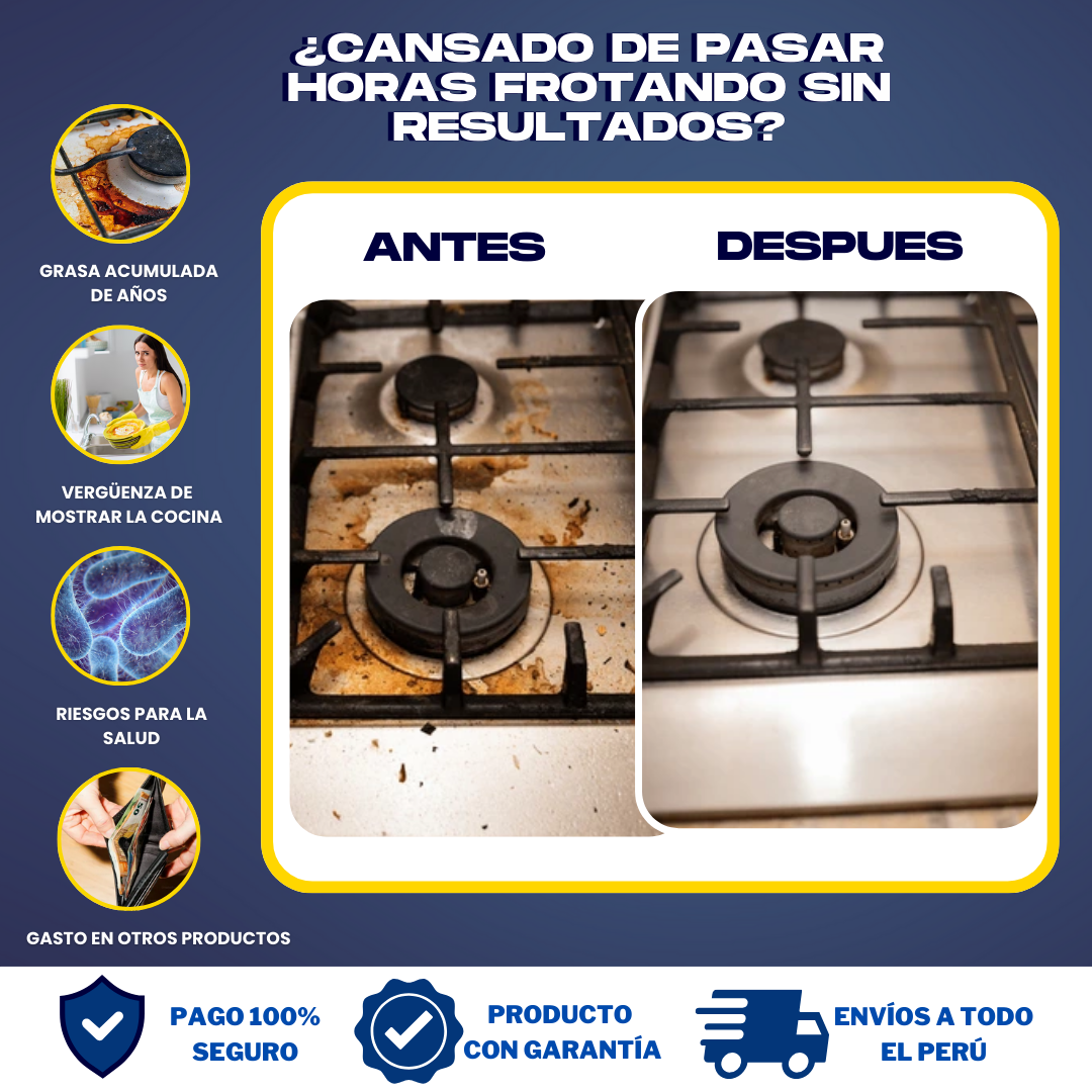 (2X1) OVEN CLEANER - ESPUMA QUITA GRASA- O01
