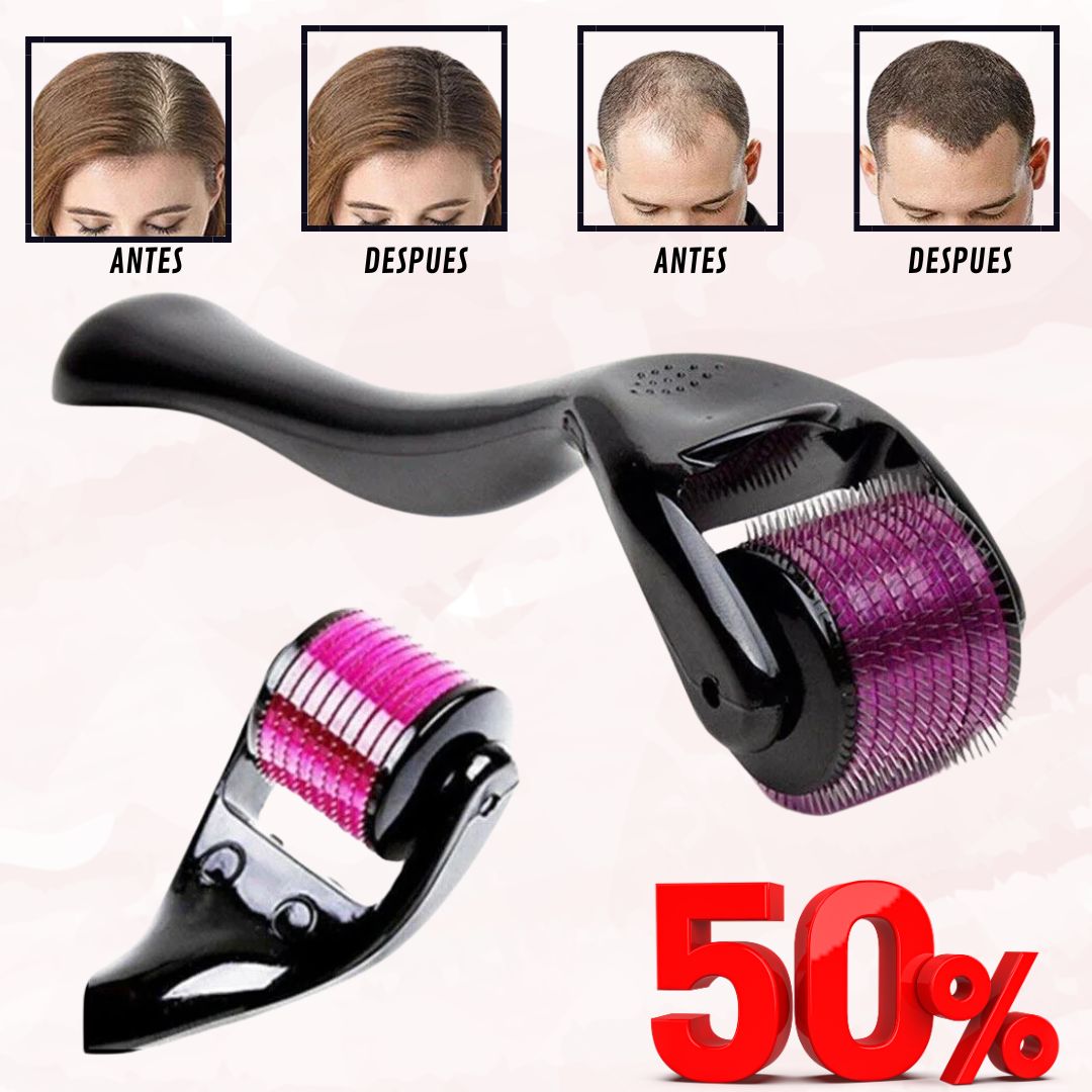 DERMA ROLLER  50% (RODILLO PROFESIONAL PARA MEJORAR EL ASPECTO DE LA PIEL)