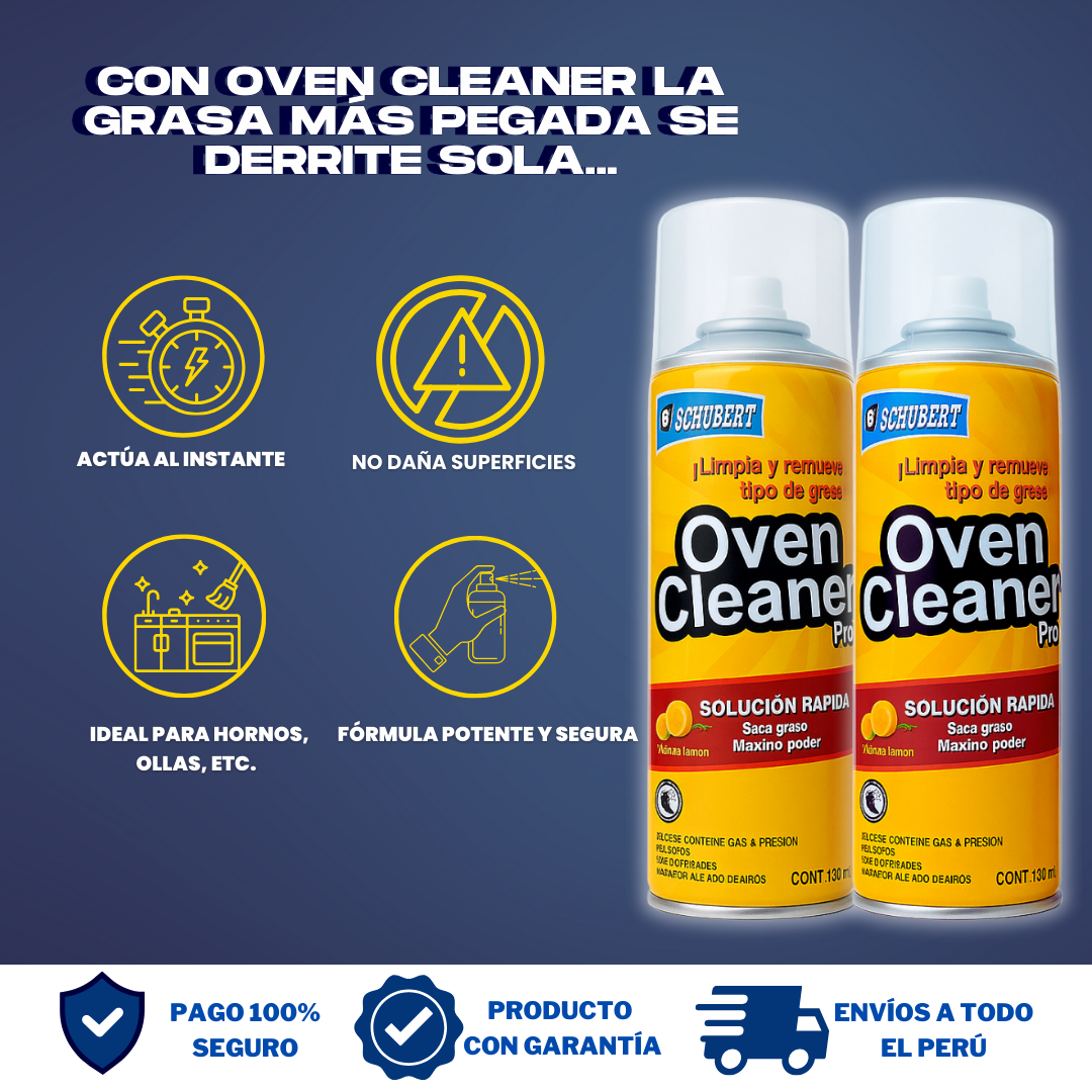 (2X1) OVEN CLEANER - ESPUMA QUITA GRASA- O01