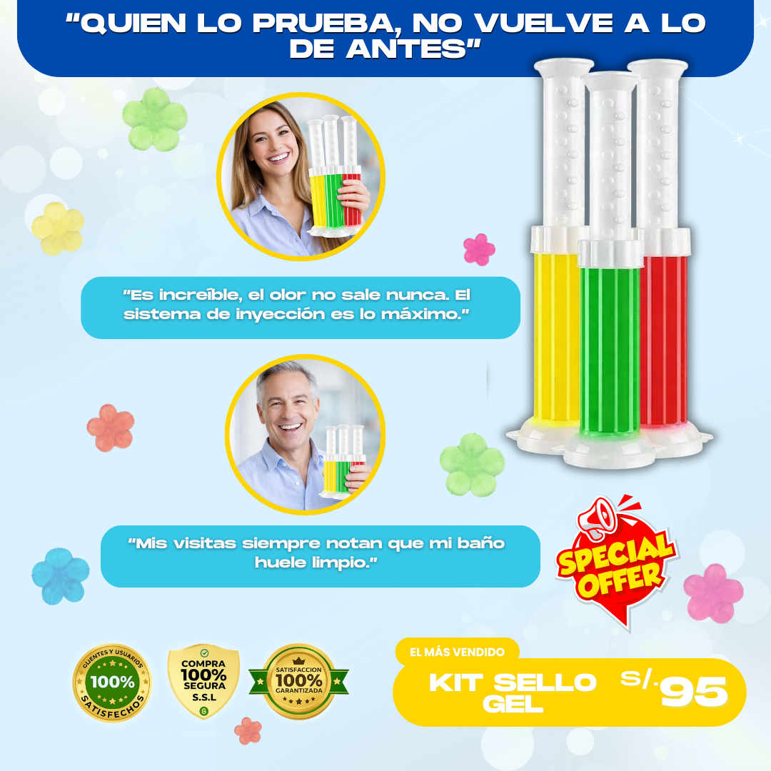 KIT SELLO GEL AROMATIZADOR DE BAÑO (3 UNIDADES) - M0413