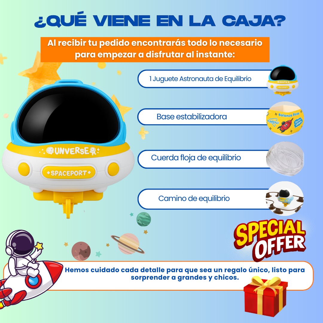 JUGUETE ASTRONAUTA EQUILIBRISTA - M0327