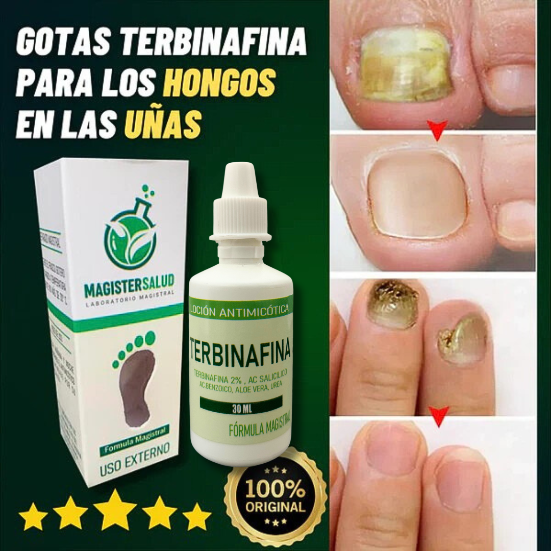 PACK ANTIMICOTICO (GOTAS DE TERBINAFINA + JABON ANTIMICOTICO (SYNDET) (ELIMINA HONGOS EN LAS UÑAS Y PIE DE ATLETA)- M0261