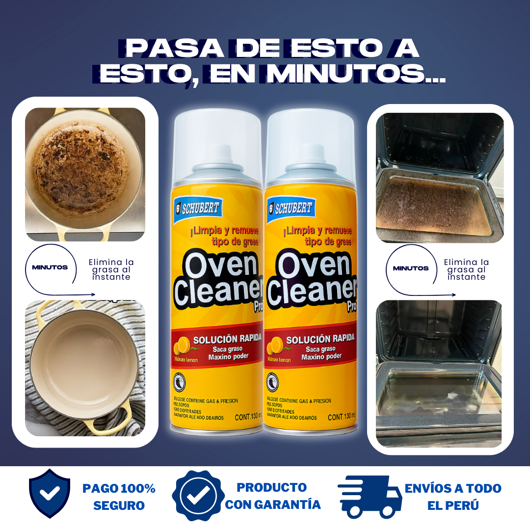 (2X1) OVEN CLEANER - ESPUMA QUITA GRASA- O01
