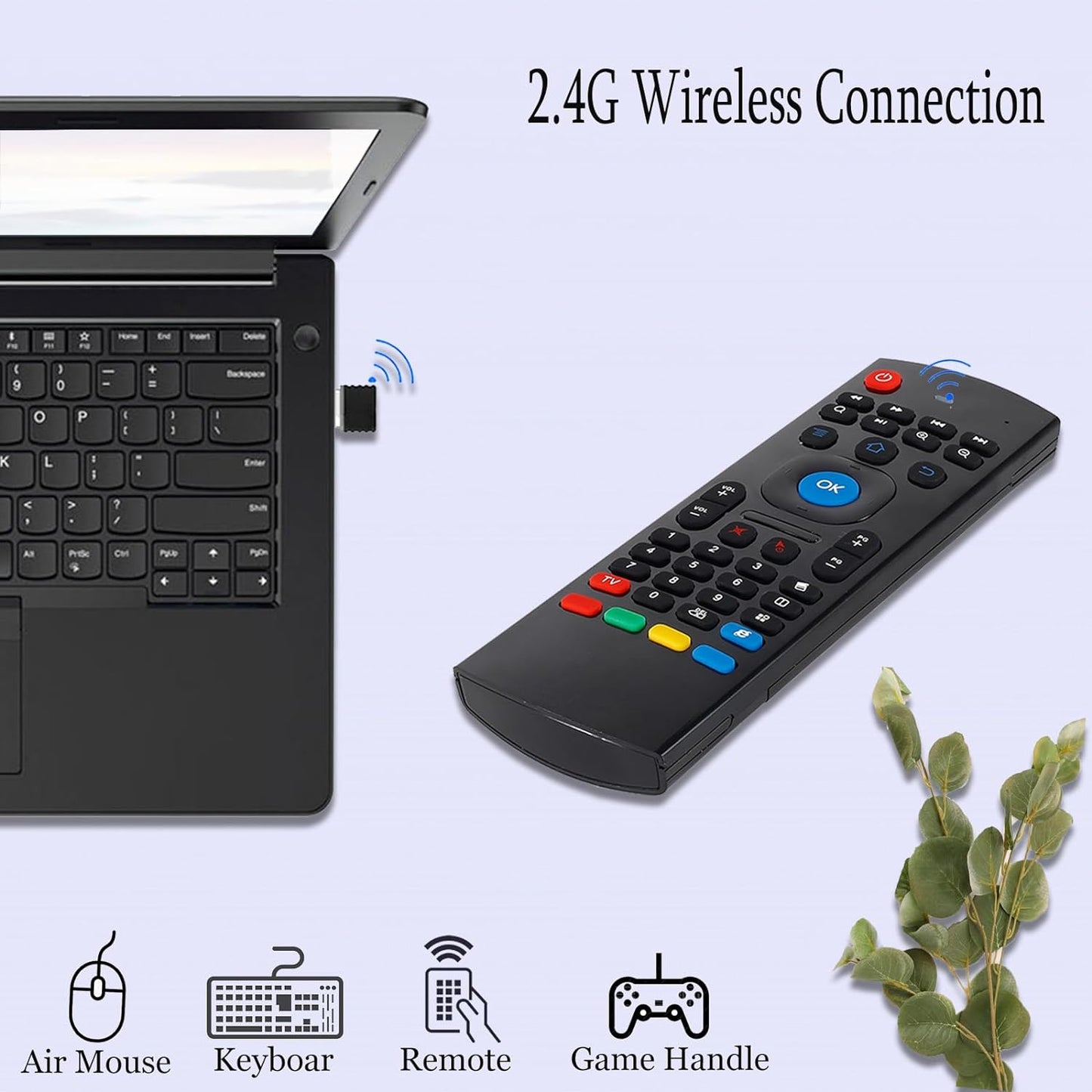 CONTROL REMOTO UNIVERSAL CON TECLADO Y PUNTERO - M0303