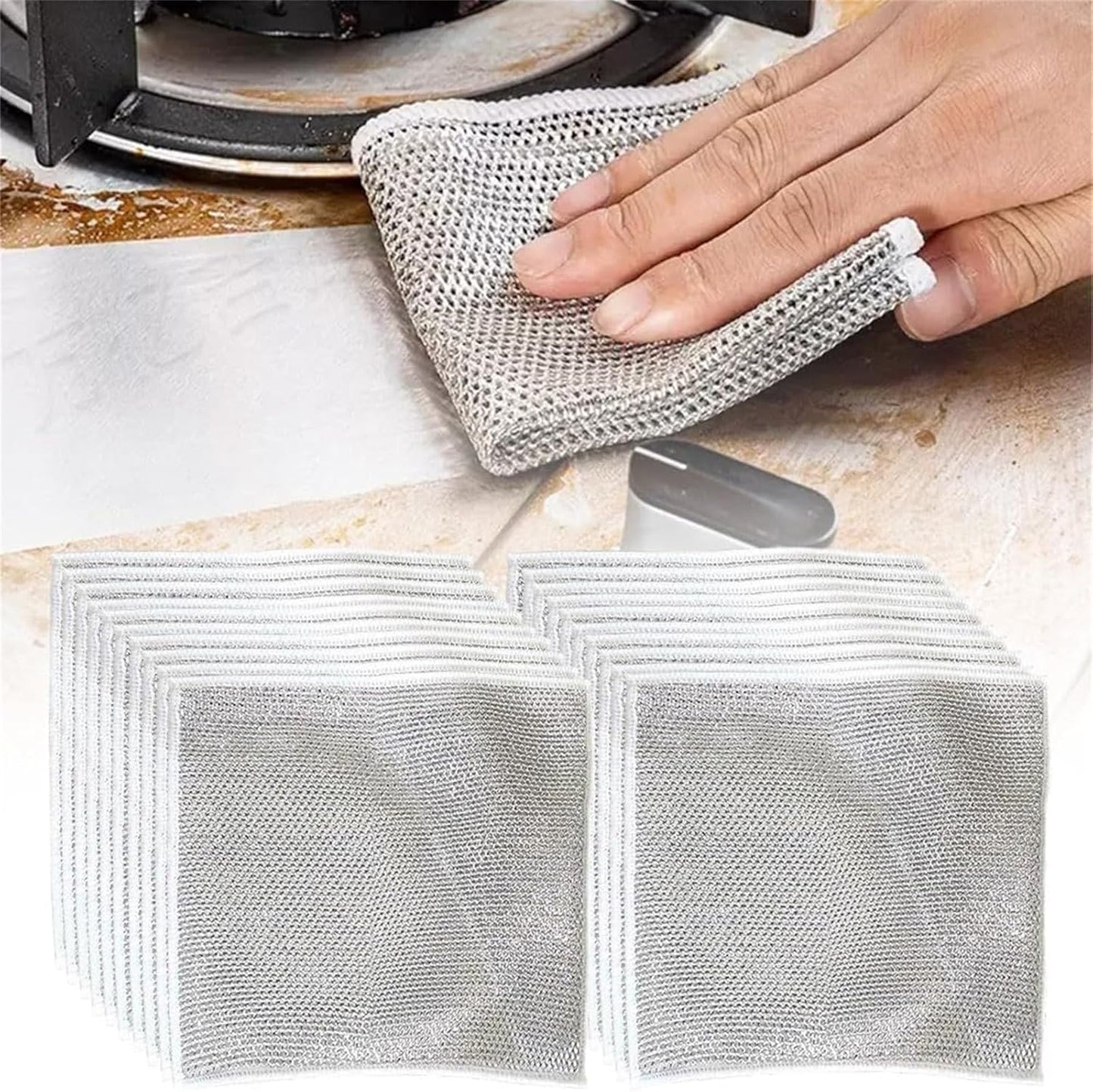 PACK QUITAGRASA (OVEN CLEANER+ 10 PAÑOS METALICOS)- M0113
