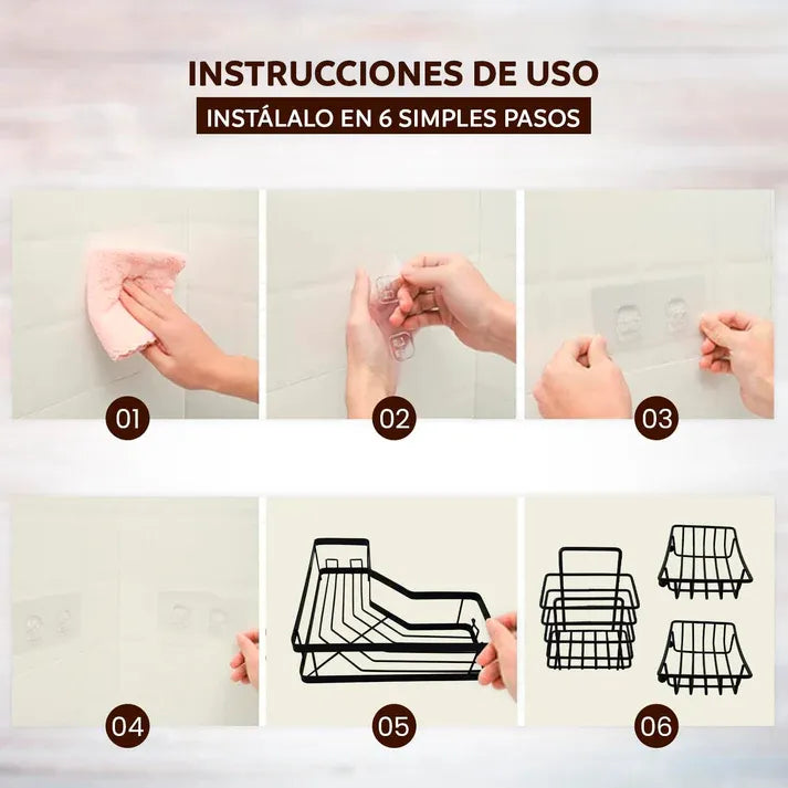 REPISAS ORGANIZADORAS DE BAÑO 5 EN 1 - M0305