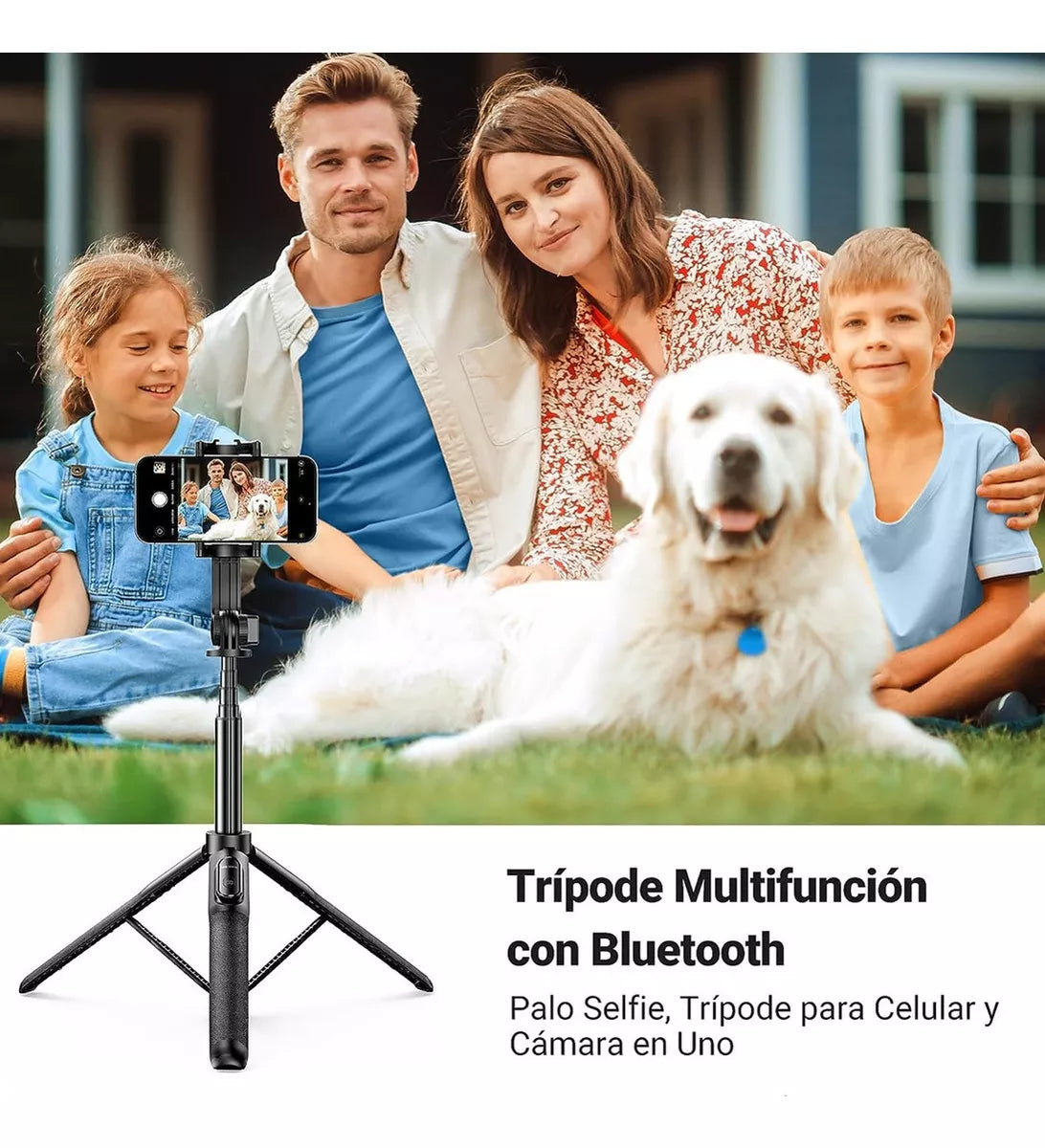 NUEVO TRIPODE CONVERTIBLE 3EN1 + CONTROL REMOTO + LUZ LED PORTATIL - M026