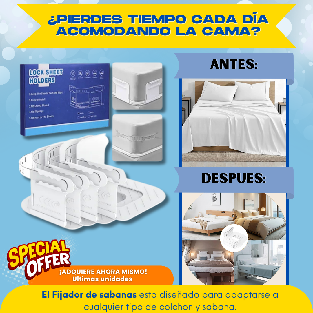 FIJADOR DE SABANAS + REGALO NAVIDEÑO - M0322
