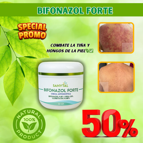 BIFONAZOL FORTE (ELIMINA HONGOS DE LA PIEL) - 50% DSCTO.