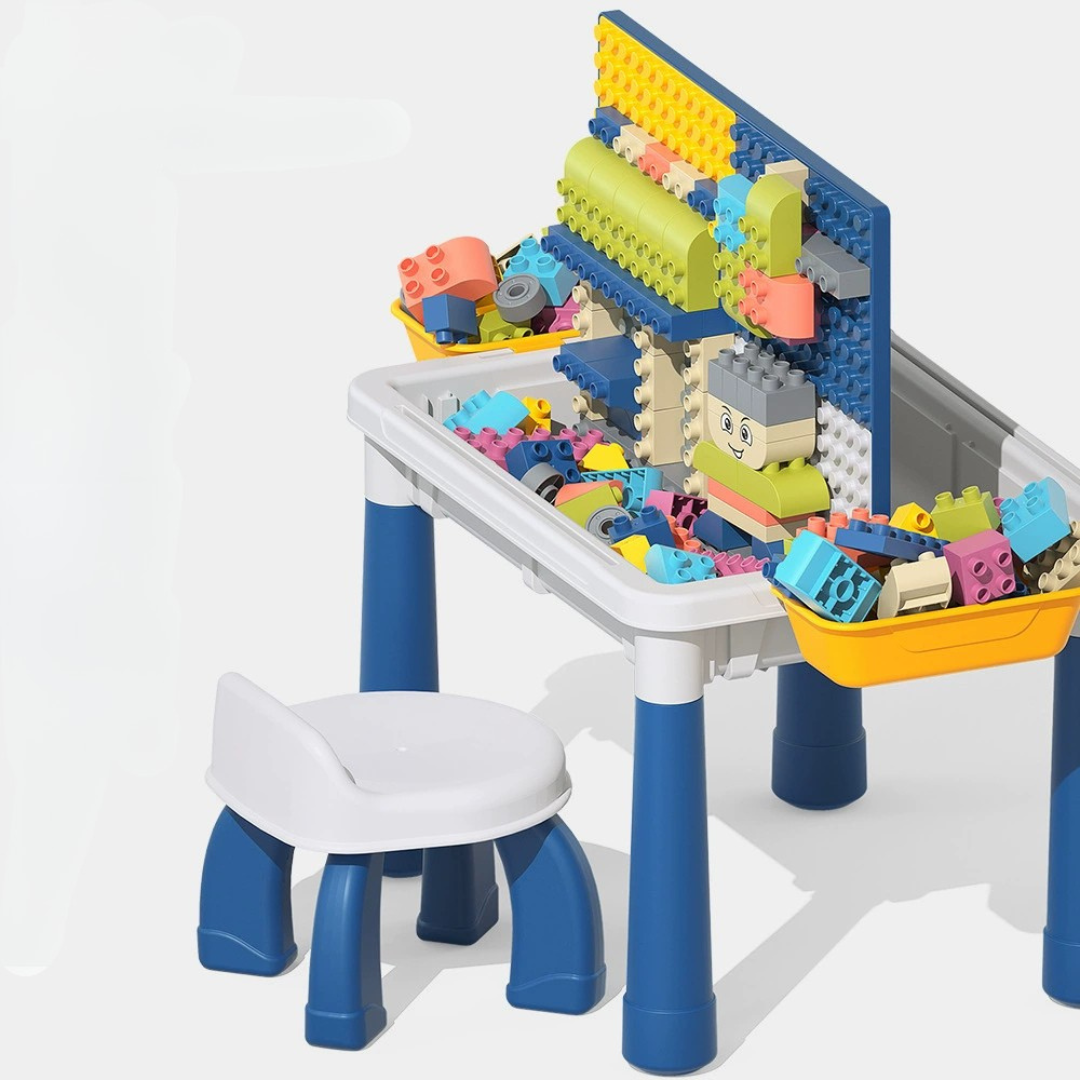 MESA LEGO MULTIFUNCIONAL 300 BLOQUES + SILLA - M080
