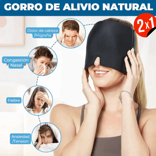 PACK DE 2 GORROS GEL PARA EL DOLOR DE CABEZA Y LA MIGRAÑA