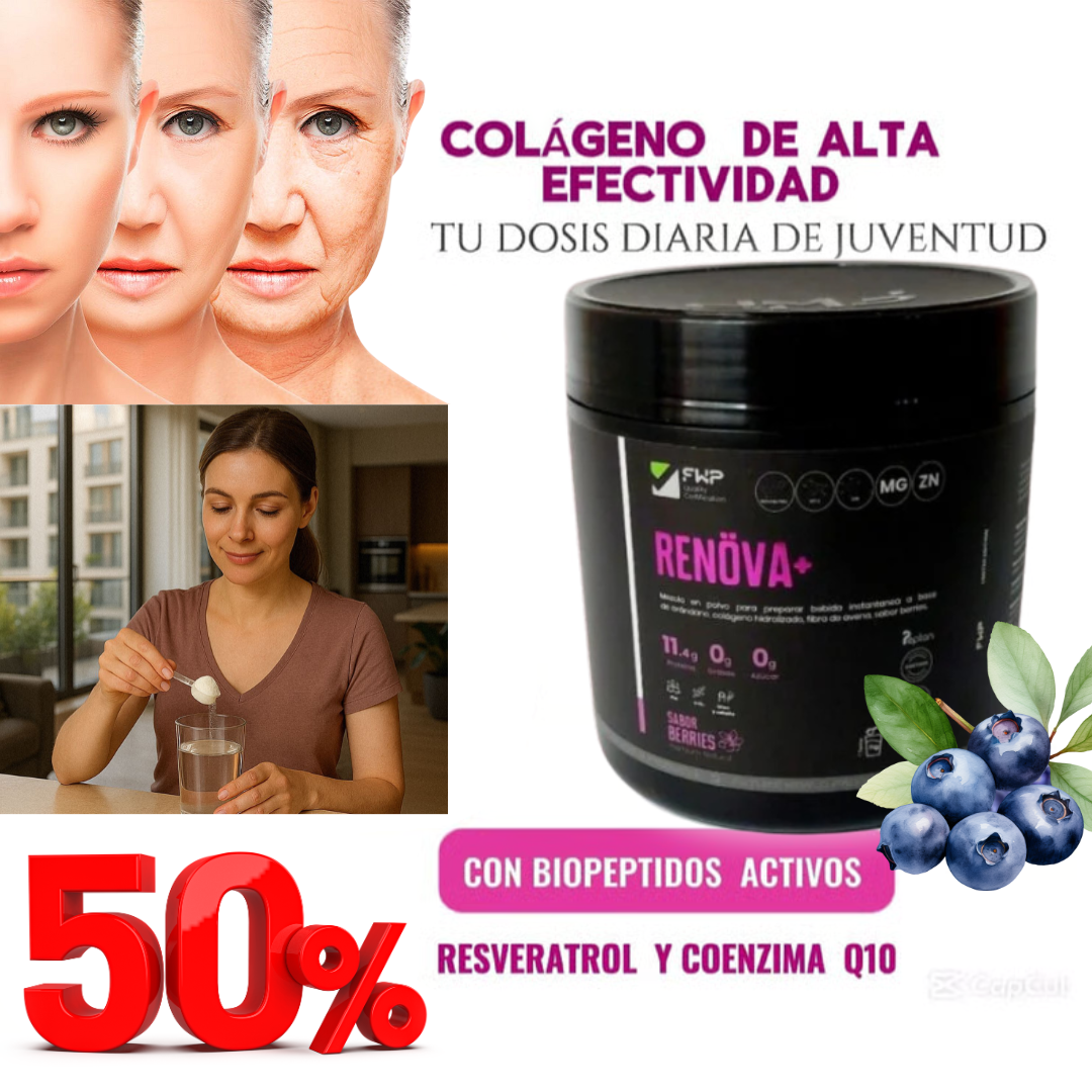 COLÁGENO RENÖVA POTE 50% dscto.