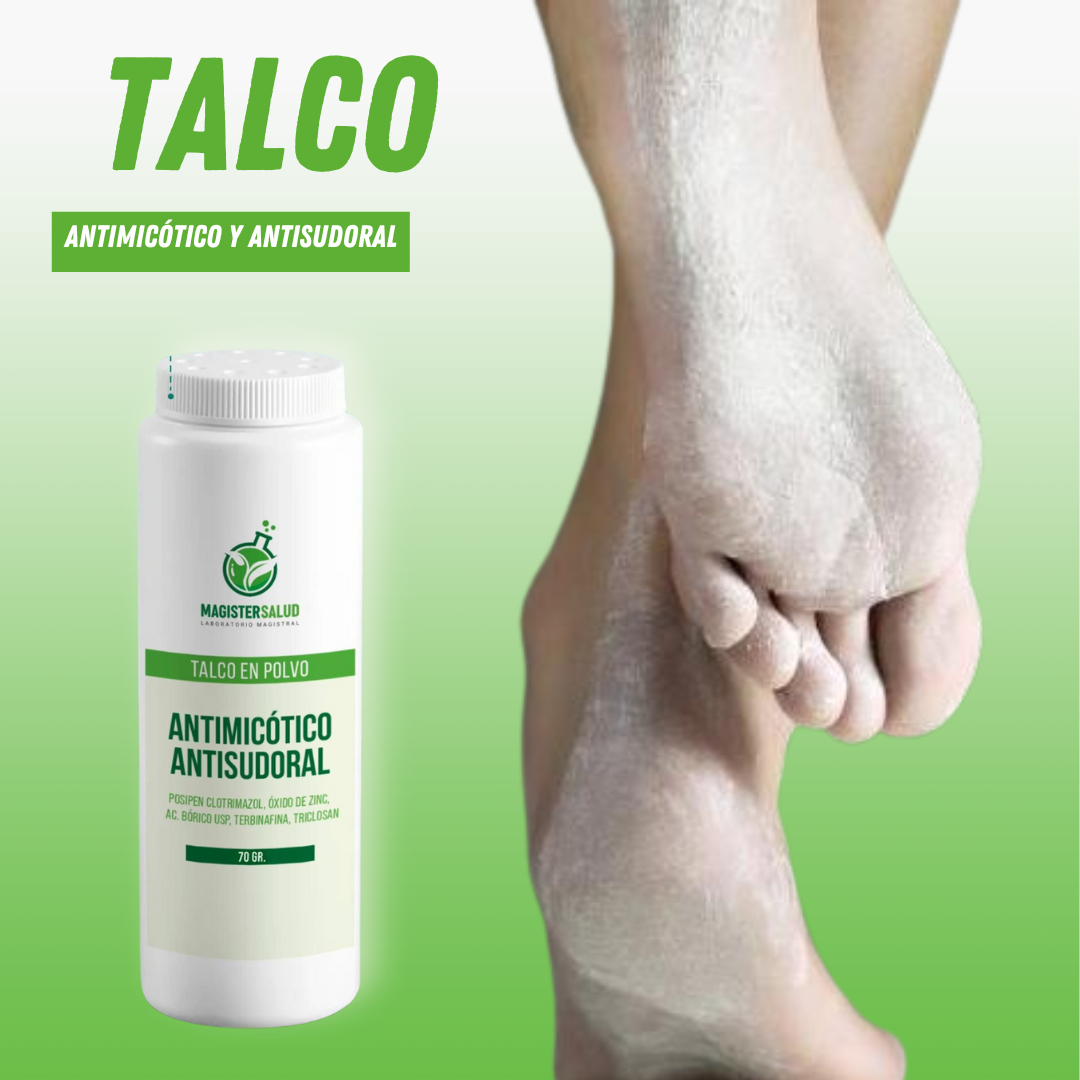 PACK: TERBINAFINA + TALCO ANTIMICÓTICO (ELIMINA HONGOS EN LAS UÑAS Y PIE DE ATLETA) - M0306