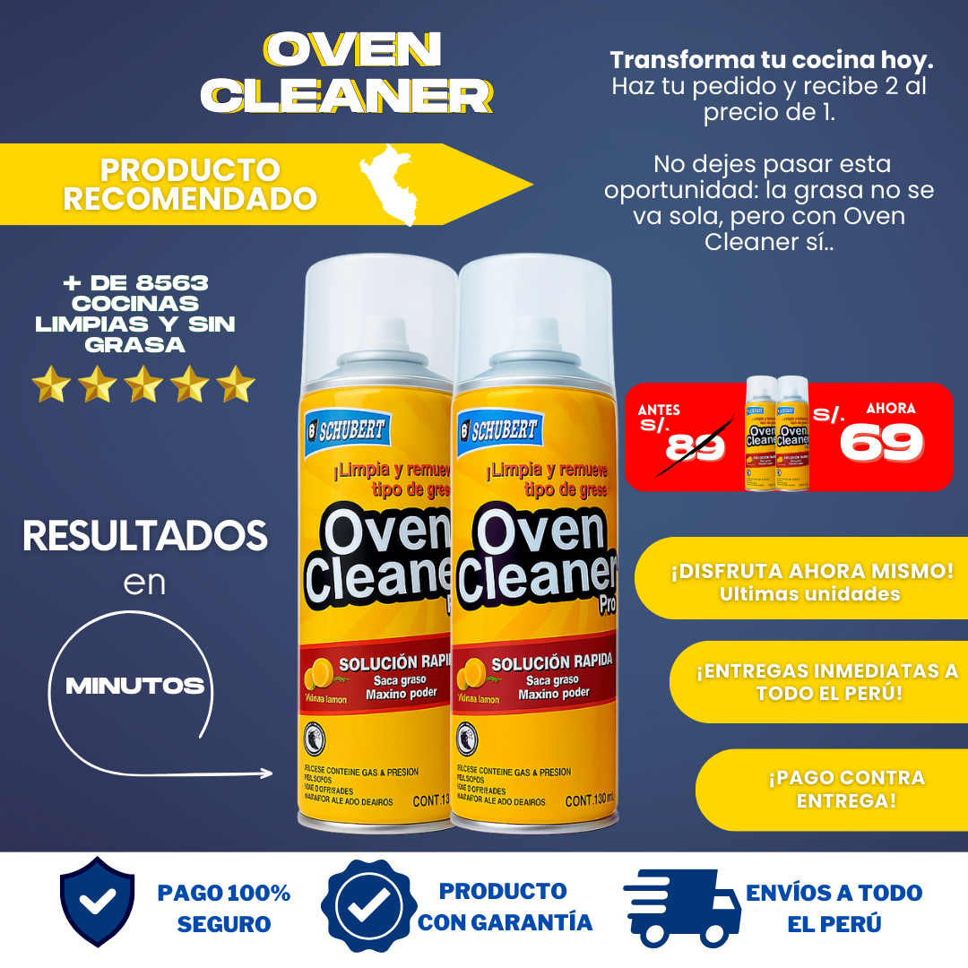 (2X1) OVEN CLEANER - ESPUMA QUITA GRASA- O01