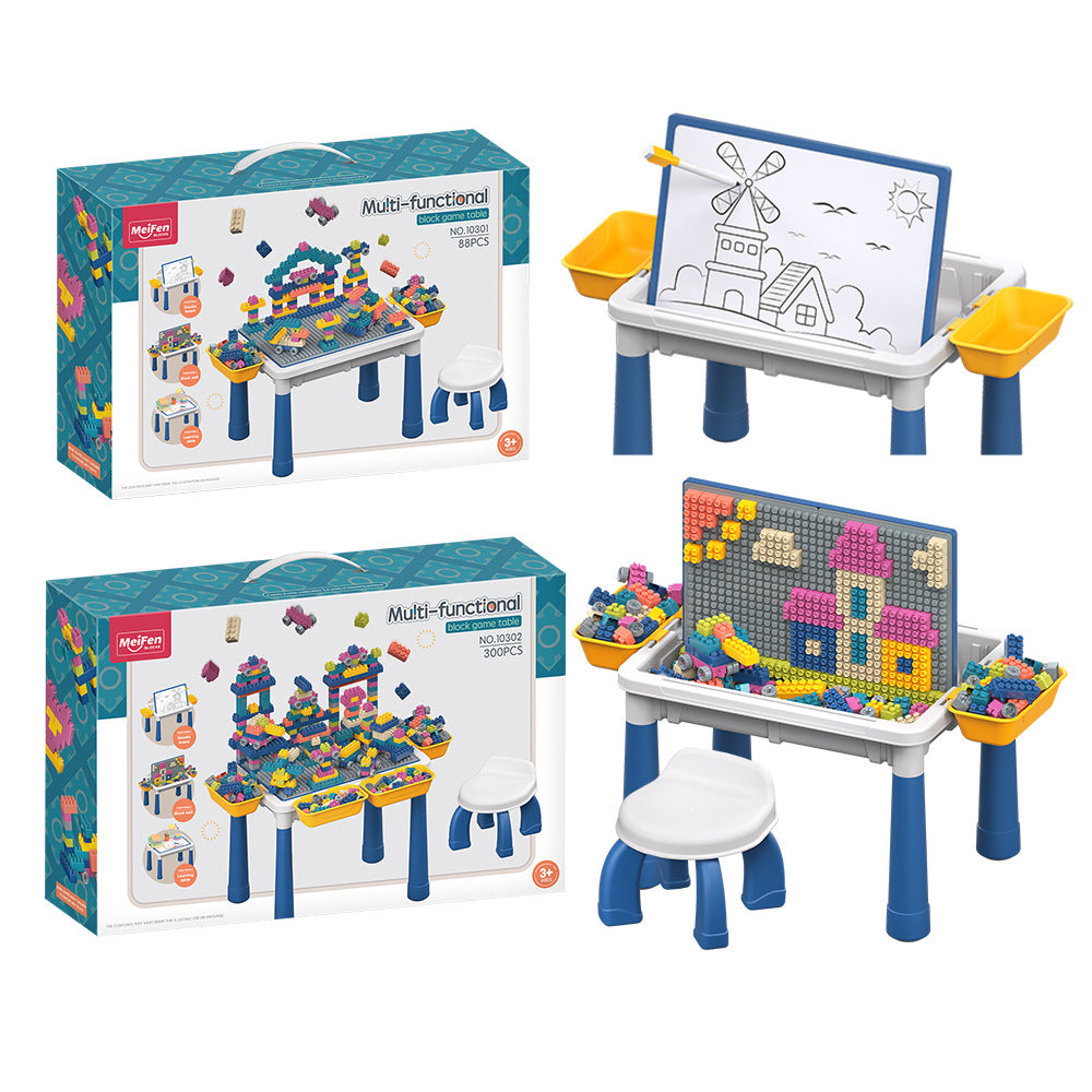 MESA LEGO MULTIFUNCIONAL 300 BLOQUES + SILLA - M080