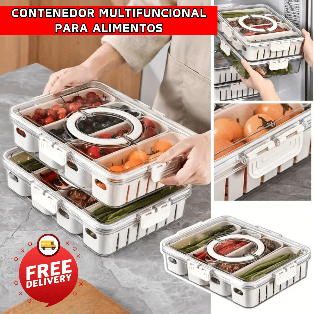 CONTENEDOR DE FRUTAS Y VERDURAS MULTIFUNCION -  M021
