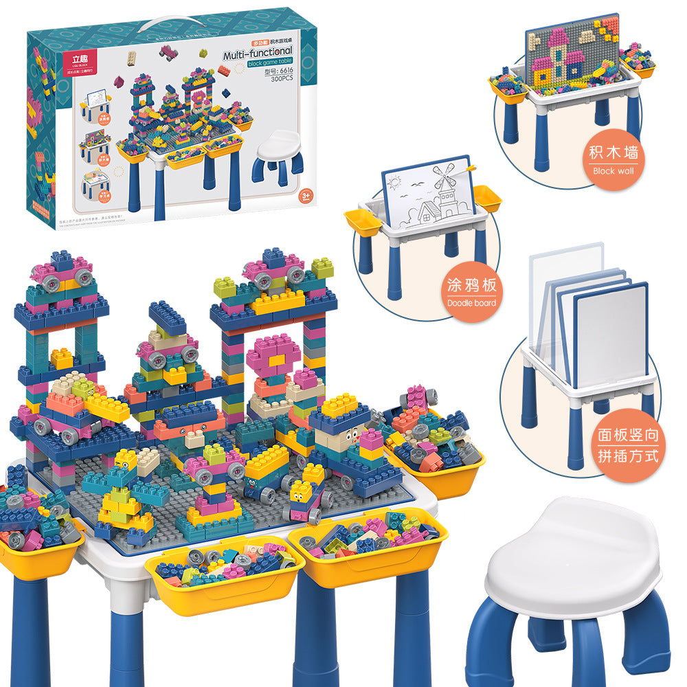 MESA LEGO MULTIFUNCIONAL 300 BLOQUES + SILLA - M080