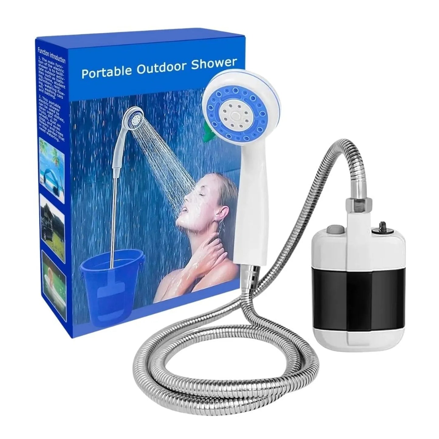 DUCHA PORTATIL CON BOMBA INALAMBRICA - M0302