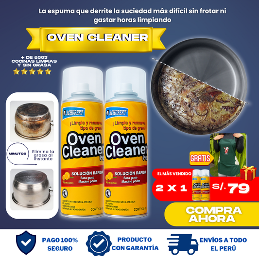 OVEN CLEANER ESPUMA QUITA GRASA (2 X 1 ) + REGALO - O04
