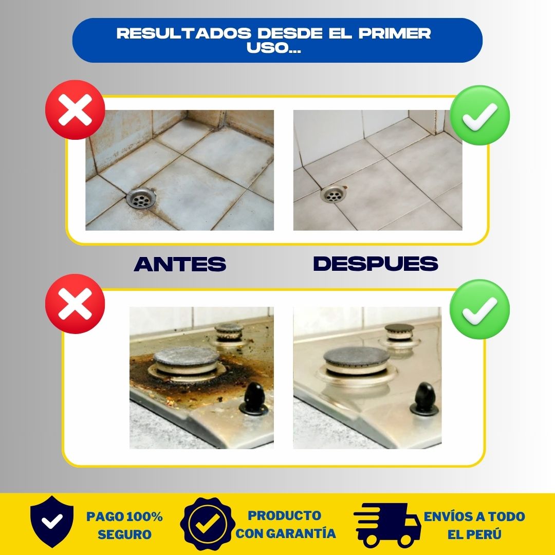 KIT LIMPIADOR (1 OVEN + 1 ESPUMA DE BAÑO + PAÑOS METALICOS)  + REGALO - M0383