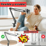 BRAZO FLEXIBLE (ALUMINIO) SOPORTE PARA CELULAR Y TABLET