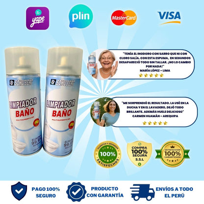 PACK ESPUMA PARA BAÑO Y DUCHA (2 ESPUMAS) + 1 REGALO - M0358