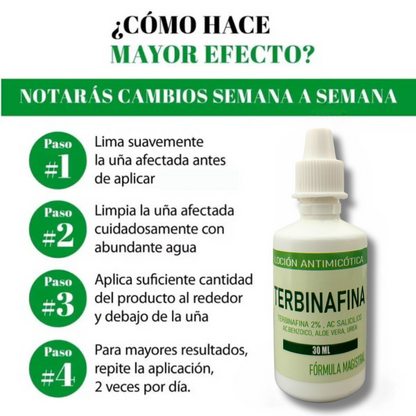 PACK ANTIMICOTICO (GOTAS DE TERBINAFINA + JABON ANTIMICOTICO (SYNDET) (ELIMINA HONGOS EN LAS UÑAS Y PIE DE ATLETA)- M0261