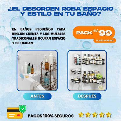 REPISAS ORGANIZADORAS DE BAÑO 5 EN 1 - R01