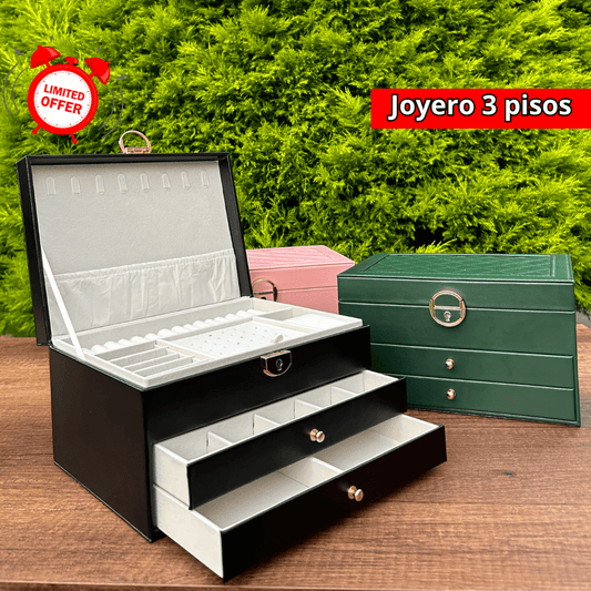 JOYERO ORGANIZADOR DE 3 PISOS - M053