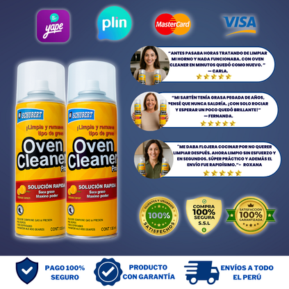 OVEN CLEANER ESPUMA QUITA GRASA + REGALO - O03
