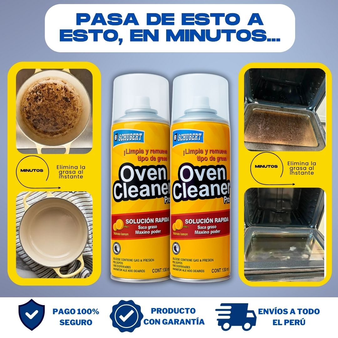 COMBO QUITAGRASA (2 OVEN + 3 PAÑOS) + 1 REGALO  - O010
