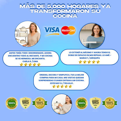 ORGANIZADOR EXTENSIBLE DE COCINA + REGALO- M0372