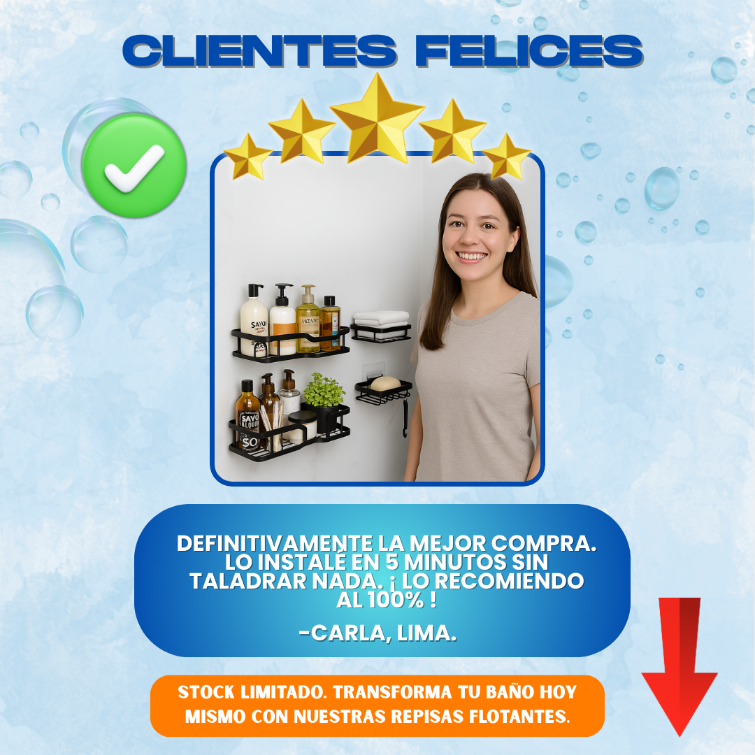 REPISAS ORGANIZADORAS DE BAÑO 5 EN 1 - R01