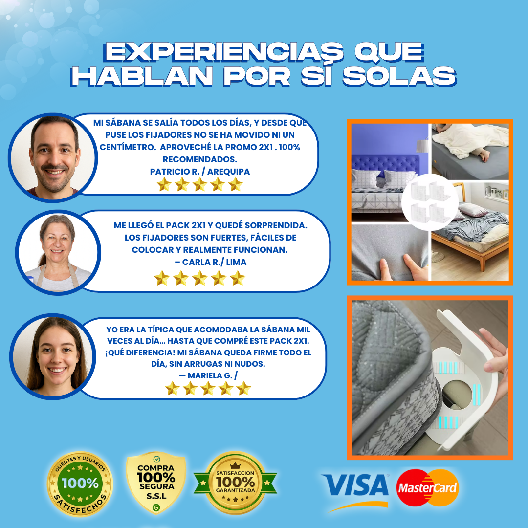 FIJADOR DE SABANAS (2X1) + REGALO - M0397