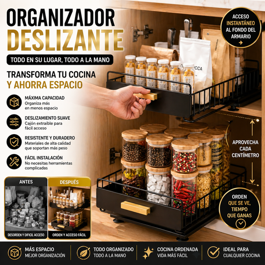 Organizador Deslizante MultiEspacio + Regalo