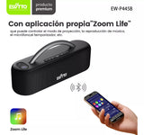 Parlante Bluetooth Con Proyeccion De Luces LED Y LACER - Ewtto (60W)