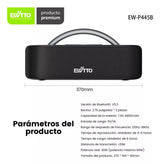 Parlante Bluetooth Con Proyeccion De Luces LED Y LACER - Ewtto (60W)