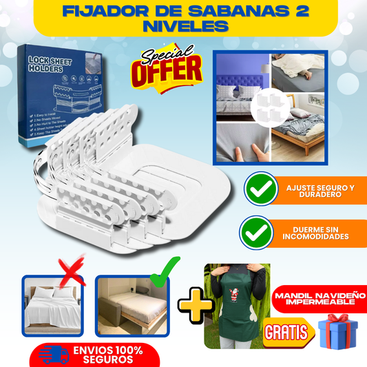 FIJADOR DE SABANAS + REGALO NAVIDEÑO - M0320