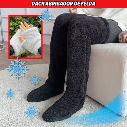 PACK INVIERNO ( 1 PAR DE MEDIAS HASTA LA RODILLA + 1 PAR DE GUANTES POLAR)- M0223