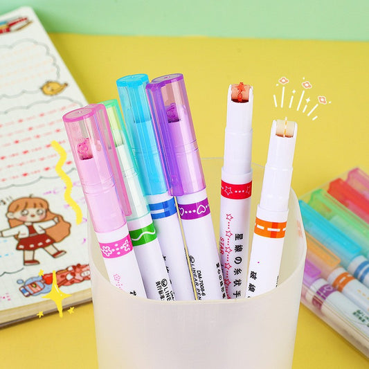 PLUMONES CON RODILLO MULTIDISEÑO (12 plumones = 2 packs)