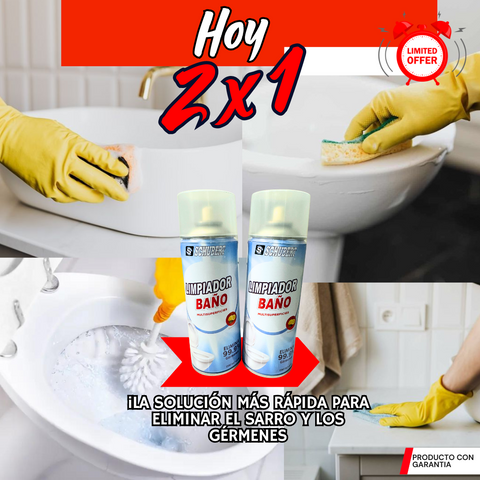 (2x1) NUEVA ESPUMA LIMPIADORA PARA BAÑO Y DUCHA - M0107