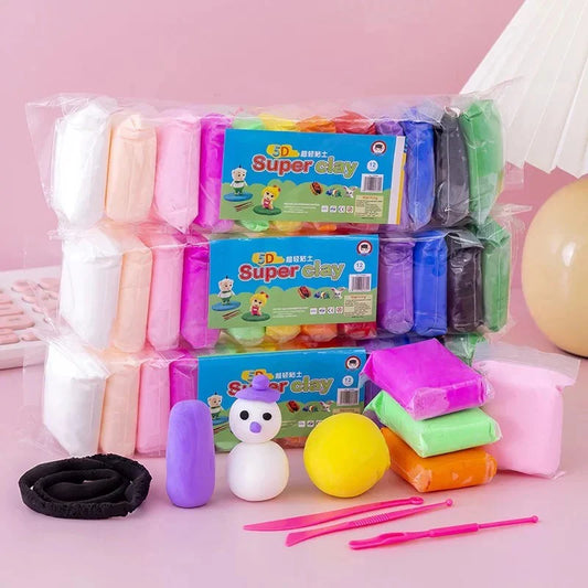 FOAMY MOLDEABLE KIT X 36 COLORES + 3 HERRAMIENTAS PARA MOLDEAR
