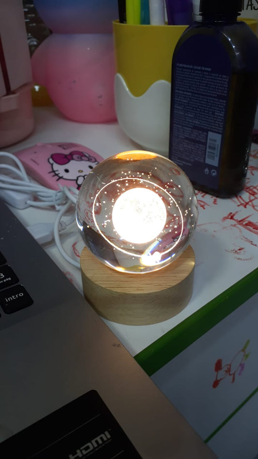 LÁMPARA BOLA DE CRISTAL COSMICA