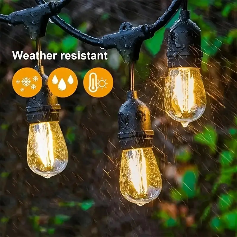 NUEVA GUIRNALDA COLGANTE SOLAR Y ELÉCTRICA 10M y 20 FOCOS - M0164