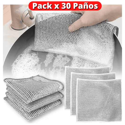PACK PAÑO METALICO ANTIADHERENTE ( PACK 30 UNIDADES)