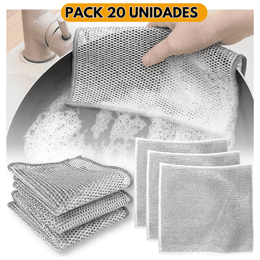 PACK PAÑO METALICO ANTIADHERENTE ( PACK 20 UNIDADES)